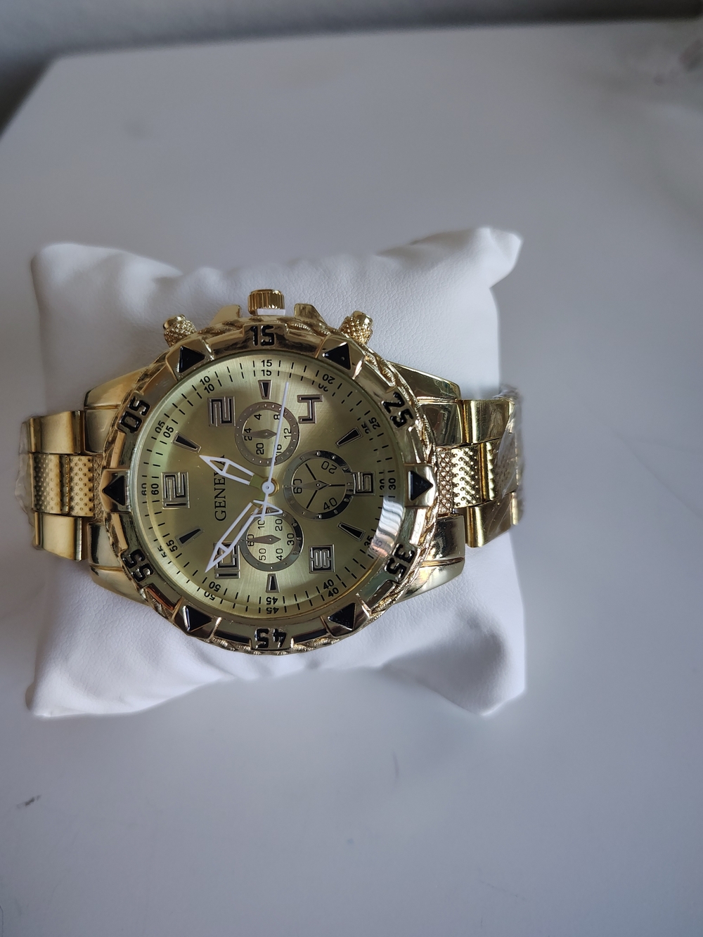 Geneva Gold Tone Men’s Chronograph Watch